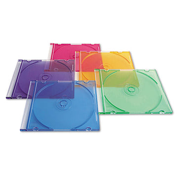 Verbatim® Cd-dvd Slim Case, Assorted Colors, 50-pack freeshipping - TVN Wholesale